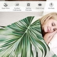 thumbnail image 3 of JRXY Blanket Monstera Deliciosa Palms Tropical Plants Soft Cozy Throw Lightweight Microplush Blankets for Couch Bed Sofa All Season Warm White, 3 of 6