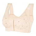 thumbnail image 5 of Sports Bras for Women Push Up Cup-Engineered Support Lift Seamless Wireless Full Coverage Everyday Bras Beige, Size 40, 5 of 5