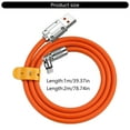 thumbnail image 5 of USB to USB C Cable 120W,540 Rotating Head with LED Type C Charger Cable Fast Charge for Cellphone Tablet, 5 of 11