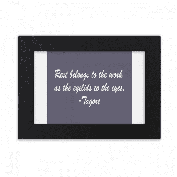 Qoutes Famous People Healing Rest Work Eyelid Eyes Desktop Photo Frame Ornaments Picture Art Painting