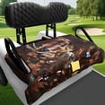 thumbnail image 4 of XYZCANDO Buck Deer American Flag 2-Seat Golf Cart Seat Cover - Terry Cloth Non-Slip Protector With 4 Pockets Universal Fit, 4 of 8