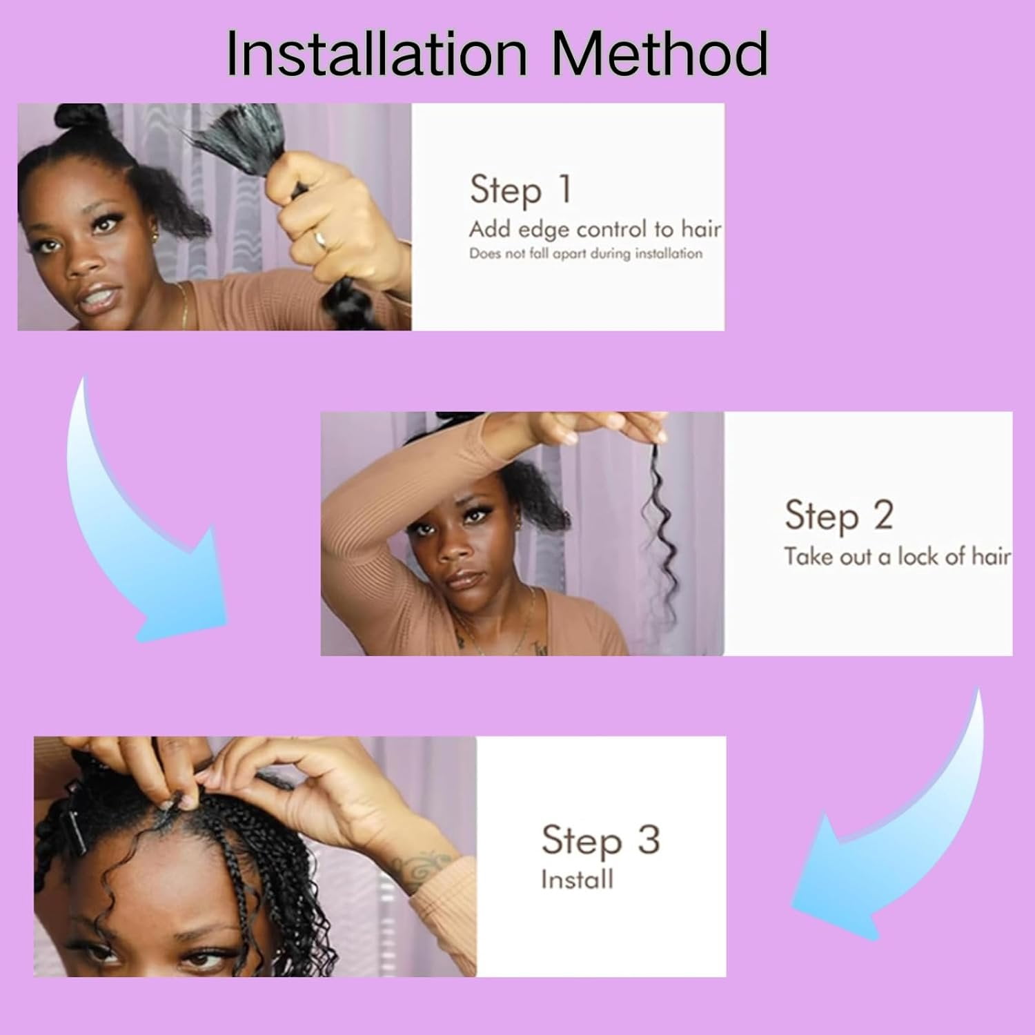 Deep Braiding Hair for Black Women Deep Wave Bulk Hair for Braiding 20inch 150g for Deep Wave Braiding Hair Extensions Synthetic  Braiding Hair for Boho Braids No Weft (TBUG 2Pack)