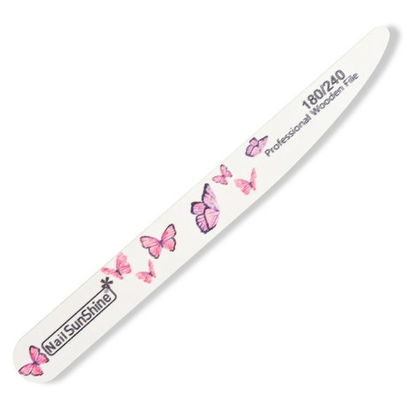 Curved Nail Files Rough Grit Reusable Emery Boards for Natural Nails Manicure Pedicure Tools