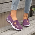 thumbnail image 2 of Women's On Casual Shoes Breathable Soft Sole Lightweight Shoes for Everyday Comfort Embroidered Detail Flat Shoes, 2 of 4