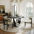 thumbnail image 3 of Hobart - Round Matte Sintered Stone Dining Table, 3 of 7