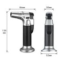 thumbnail image 6 of Butane Torch,Professional Kitchen Cooking Torch with Lock Adjustable Flame Refillable Mini Blow Torch Lighter for BBQ,Baking,Brulee Creme,Crafts and Soldering(Butane Gas Not Included), 6 of 7