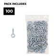 thumbnail image 3 of Hindley 100 Count 1-5/8" Zinc Plated Screw Eyes Large Eye Sold in packs of 100, 3 of 3