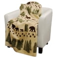 thumbnail image 1 of Denali Home Collection 16110372 Pearl Bear With Sage Microplush Throw, 1 of 1