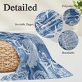 thumbnail image 3 of Navy Blue Coastal Throw Pillow Cover 12 x 20 Inch Decorative Pillow Cover Nautical Coral Starfish Shell Octopus Sea Lumbar Pillowcase Seasonal Rectangle Cushion Case for Couch Sofa Bed Living Room, 3 of 9