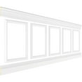 thumbnail image 3 of Ekena millwork 94 1/2"L (Adjustable 36"H to 40"H) Ashford Square Panel Traditional Wainscot Paneling Kit, 3 of 10