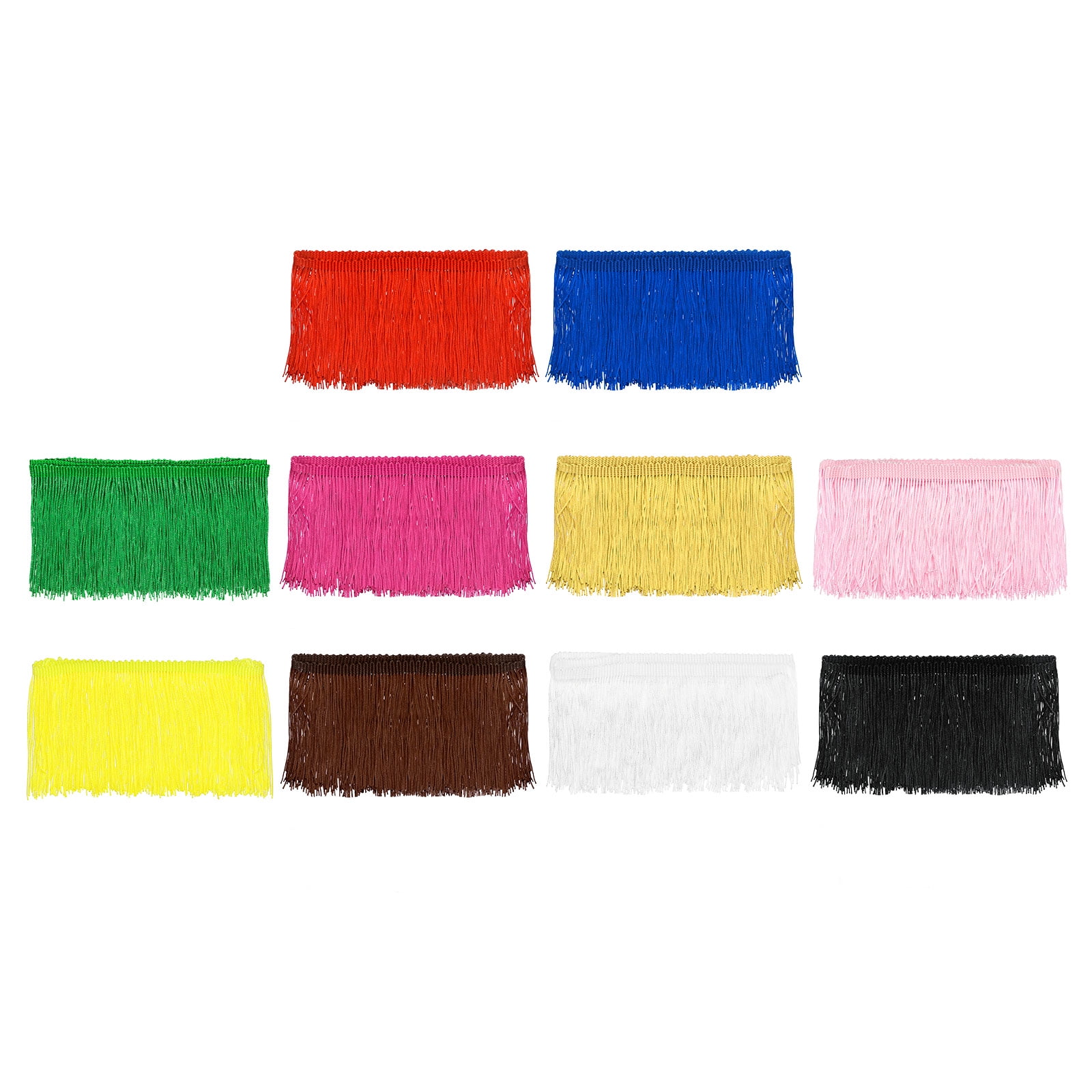 DecoPro Frangia Chainette CF04 Bianca - 10 Metri X 10 Cm - Passamaneria Per Costumi E Arredamento - 4