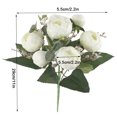 thumbnail image 2 of Ramo de flores artificiales para novia, accesorio de fotografía, ramo de boda falso, tela de seda, decoración floral, blanco Yuarrent HA6739-03B, 2 of 6