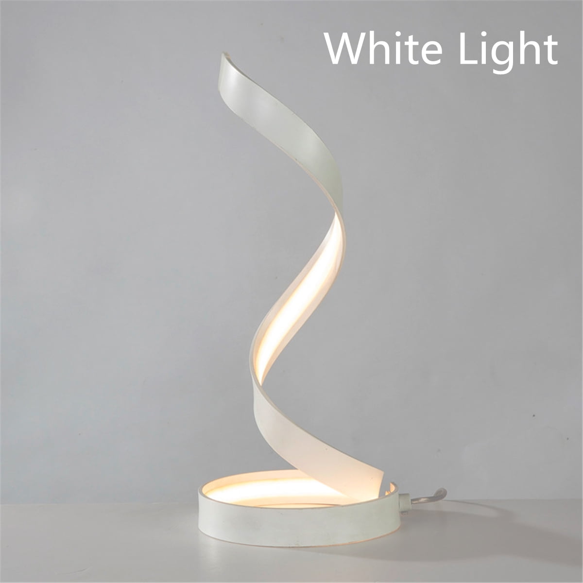 AU Modern LED Light Bedside Spiral Table Lamp Creative Design Curved
