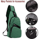 thumbnail image 4 of Bolso bandolera - Mochila de hombro Bolsos de pecho Mochila cruzada para mujeres y hombres, 4 of 5