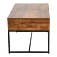 thumbnail image 5 of Household Essentials Wrap Rectangular Coffee Table Rustic Hickory Wood Grain and Black Metal, 5 of 8