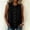 *Black, variant on ClodeEU Women's Sleeveless Round Neck Button Down Tank Top, Casual Loose Fit Summer Blouse Black,Women's Plus L