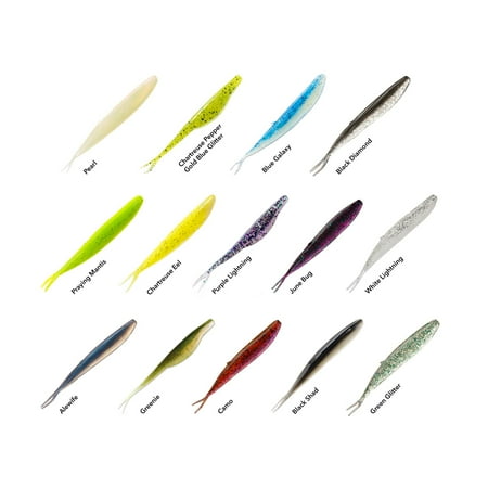 Charlie s Worms Baby Juke Artificial Fishing Bait Freshwater Saltwater Bass Fishing Lures Scented Soft Bait 8pk