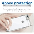 thumbnail image 2 of Case for iPhone 7 8 SE2020 SE2022 Case Slim Dropproof [Defend from Drop/Scratch/Slip/Fingerprint] Clear Acrylic Hard Back Soft TPU Bumper Hybrid Phone Cover for iPhone 7 8 SE2 SE3-Crystal Clear, 2 of 14