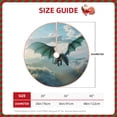 thumbnail image 2 of Salouo Cloud Sky Green Dragon Christmas Tree Skirt 36" Farmhouse Christmas Decorations Snowman Xmas Tree Skirt Tree Mat for Holiday Party Decor, 2 of 8