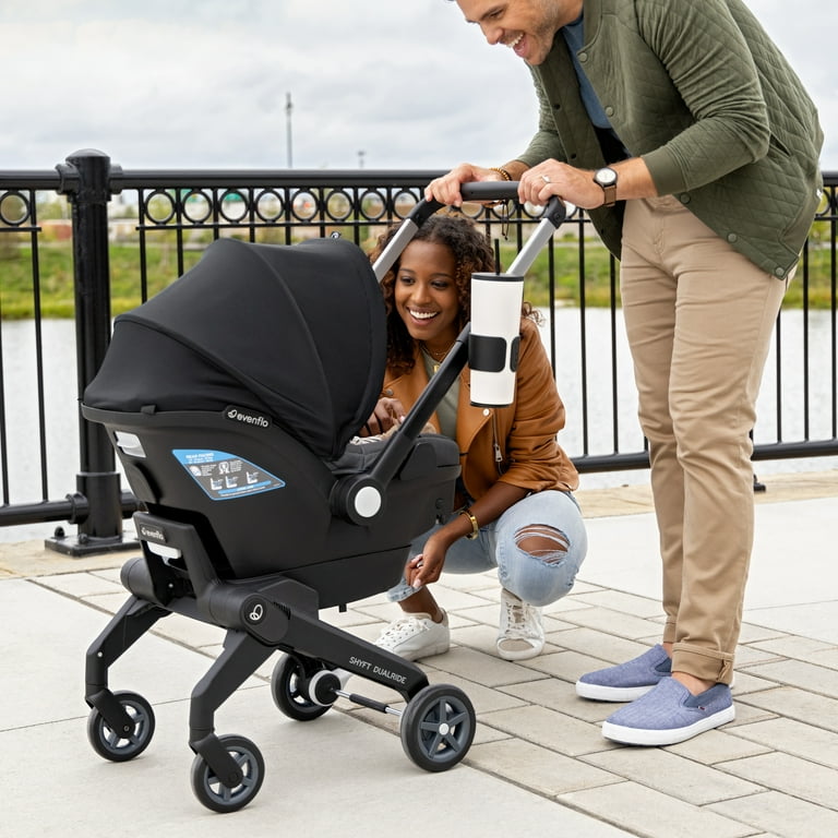 Shyft DualRide with Carryall Storage Infant Car Seat and Stroller Combo  (Sylva Pink) 