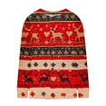 thumbnail image 4 of QATAINLAV Tunic Sweaters for Woman Christmas Casual Button Up Knitted Cardigans Open Front Long Sleeve Cute Sweater Tops, Red, XXXXL, 4 of 6