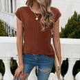 thumbnail image 4 of 2024 Spring Summer top women's casual short-sleeved sweater, 4 of 9