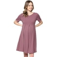 thumbnail image 2 of SURJDE Robe de Maternité Formelle pour Femme avec Plis à l'Avant et à l'Arrière, 2 of 6