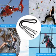 RoamRider 10mm Prusik Cord Pre-Sewn, 27KN Eye-to-Eye Nylon Prusik Loop, Double Braid Utility Climbing Rope for Arborist Rescue 30in