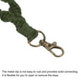 thumbnail image 3 of Unique Bargains Wrist Lanyard for Keys, Braided Twisted Keyring Hand Wrist Lanyards, Green, 3 of 5