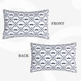 thumbnail image 4 of Binfone Hipster Mustache Standard Size Pillowcase, Long Staple Pure Cotton Envelope Closure Pillow Cover(without pillow core),14"x20", 4 of 9