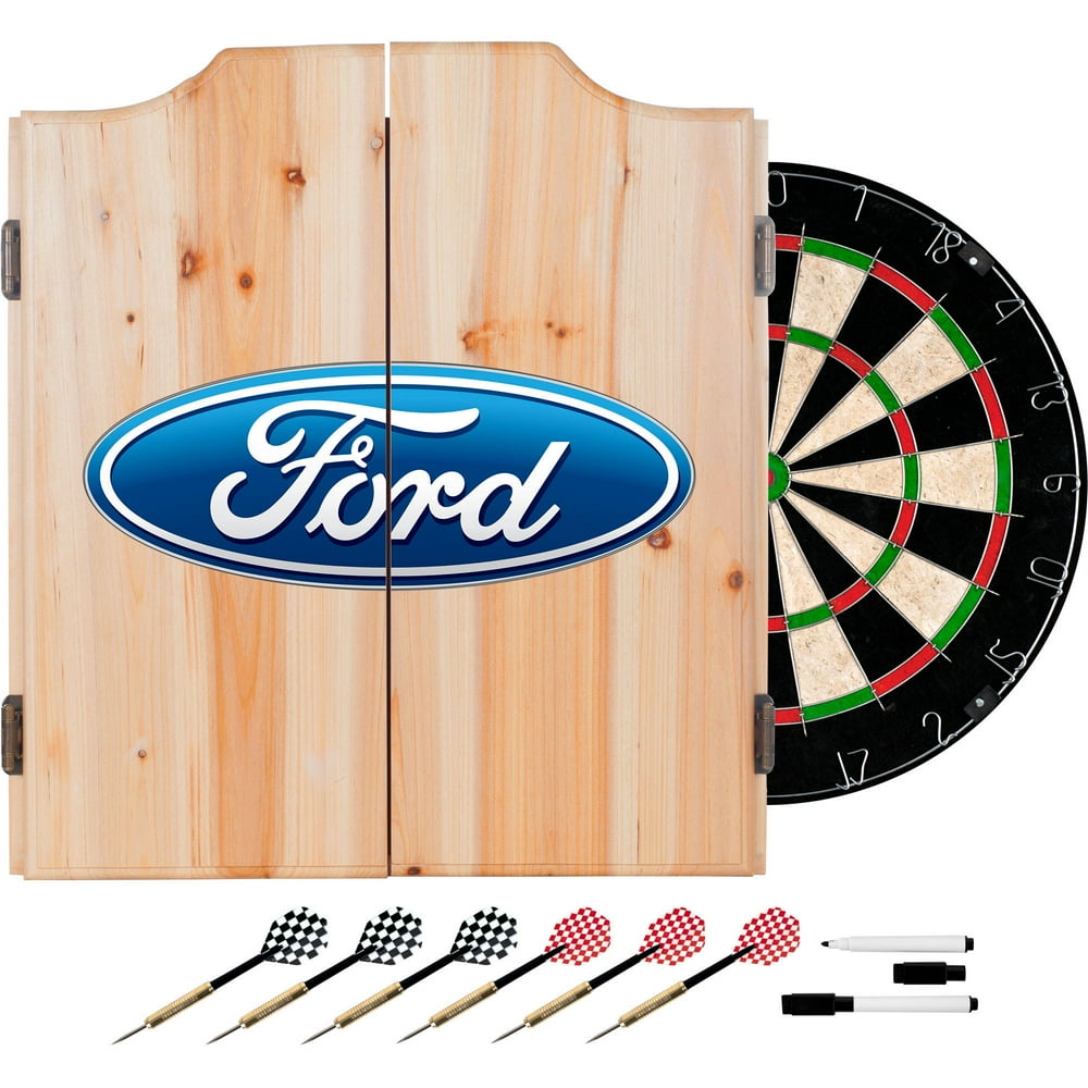 Ford Dart Set with Darts and Board, Ford Oval