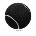 thumbnail image 2 of BIMZUC 12 Packs Pressurized Training Tennis Balls, High Bounce Practice Sports Balls for Hard Court Play, Black Edition Equipment for Beginners and Professionals (12 Count / 1.65 lbs), 2 of 5