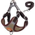 thumbnail image 1 of GFDYREE No Pull Dog Harness Small, Adjustable Pet Harness for Easy Walking, Reflective Front Body Harness,Breathable Soft Pet Vest for Small Medium Breed,Brown Middle, 1 of 6