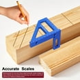 thumbnail image 2 of Aluminum Alloy Multi Angle Measuring Ruler Woodworking Square Protractor 45° 90° Miter Triangle-Ruler Utility Scribing Gauge Multifunctional Layout Measuring Tool for Engineer, 2 of 8