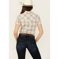thumbnail image 4 of Wrangler Women's Retro Plaid Print Short Sleeve Pearl Snap Western Shirt - 112352013   US, 4 of 4