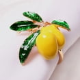 thumbnail image 5 of Juego de Anillos de Servilleta de 24, Servilletero de Boda de Limón, Hebilla de Servilleta Dorada para Decoración de Mesa, Fiestas, Reuniones Familiares de Vacaciones, 5 of 5