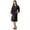 Black, variant on CAIXIA Robes For Women Satin Elegant Medium Length Autumn Bathrobe for Women Cozy Casual Solid Color Robe Pajamas Wear