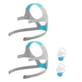 thumbnail image 1 of 2-Pack Magnetic Headgear Clips for F20 Mask, Adjustable Replacement Straps, 1 of 5