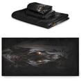 thumbnail image 2 of Fierce Black Panther 3-Piece Towel Set,Soft Absorbent Quick Dry Bath Towels Sets,1 Bath Towel,1 Hand Towel,1 Washcloth,for Bathing Home Hotel Gym Spa Wash cloth, 2 of 7