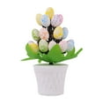 thumbnail image 1 of Huevos de Pascua artificiales Bonsai Decoración del hogar Decoraciones creativas para fiestas de Pascua Puntos coloridos, 1 of 9