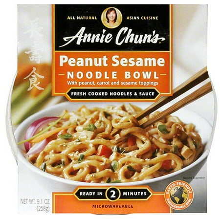 - Annie Chun's Peanut Sesame Mild Noodle Bowl, 9.1 oz (Pack of 6)
