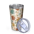 thumbnail image 2 of 16oz Tumblers Autumn Fall Leaves Pattern Stainless Steel Vacuum Insulated Double Wall Travel Tumbler Cups Mug with Lid and Straw,Cleaning Brush for Coffee,Tea, 2 of 4