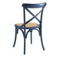thumbnail image 6 of Side Dining Chair, Wood, Dark Blue, Modern Contemporary Urban Design, Kitchen Room Cafe Bistro Restaurant Hospitality, 6 of 8