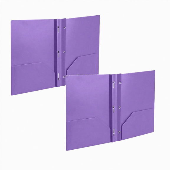 Heavy Duty Plastic Folders with Pockets and Prongs,1 Pack 2 Pocket Folders 3 Prong Folders,Poly Folders with Prongs for School Office, Letter Size Pocket Folders with Brads