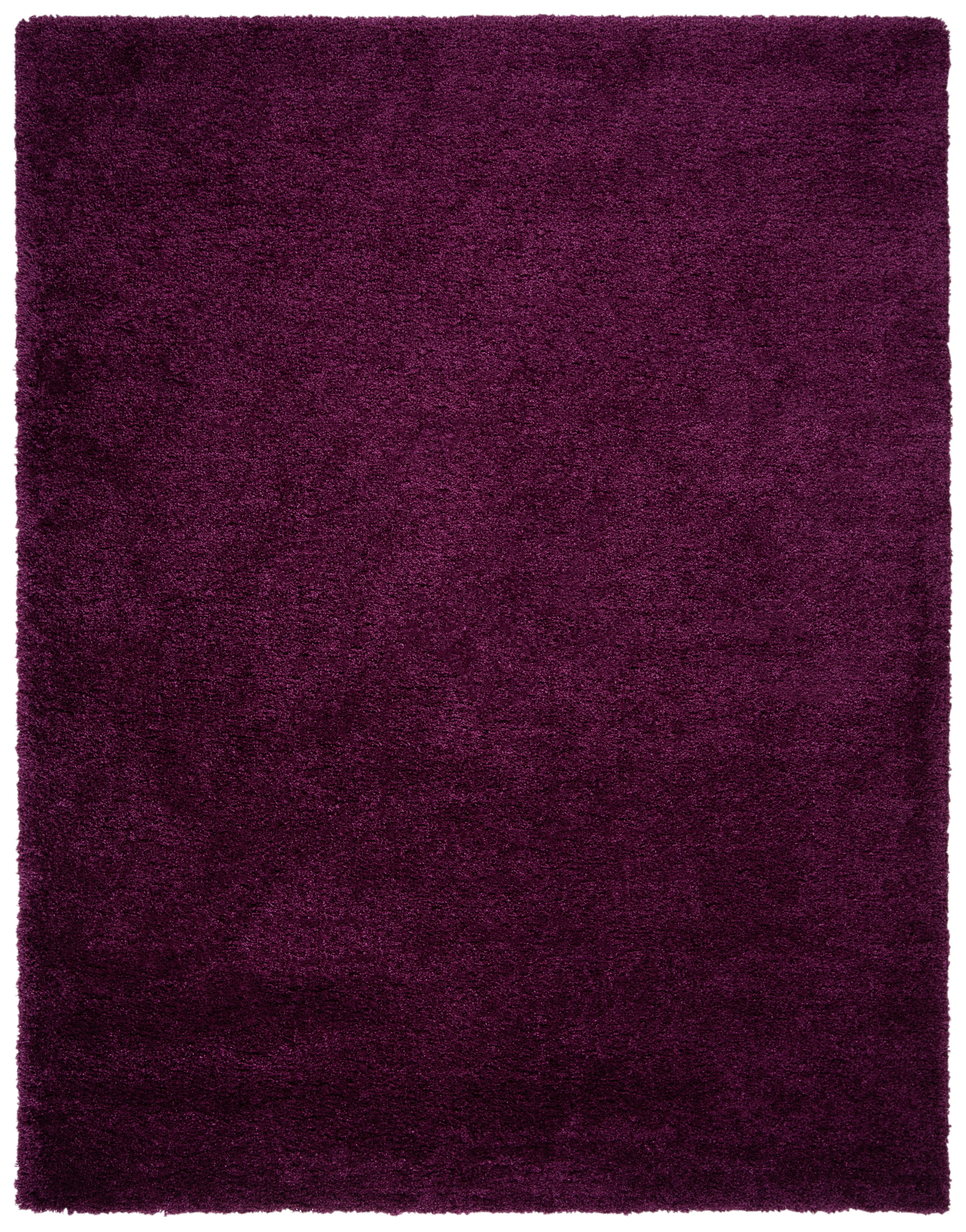 SAFAVIEH California Plush Solid Shag Area Rug, Purple, 9'6" x 13' - Large - Modern Design, Purple, Non-Shedding & Easy Cleaning, Ultra Plush Thick Pile, Ideal for Living Room, Bedroom