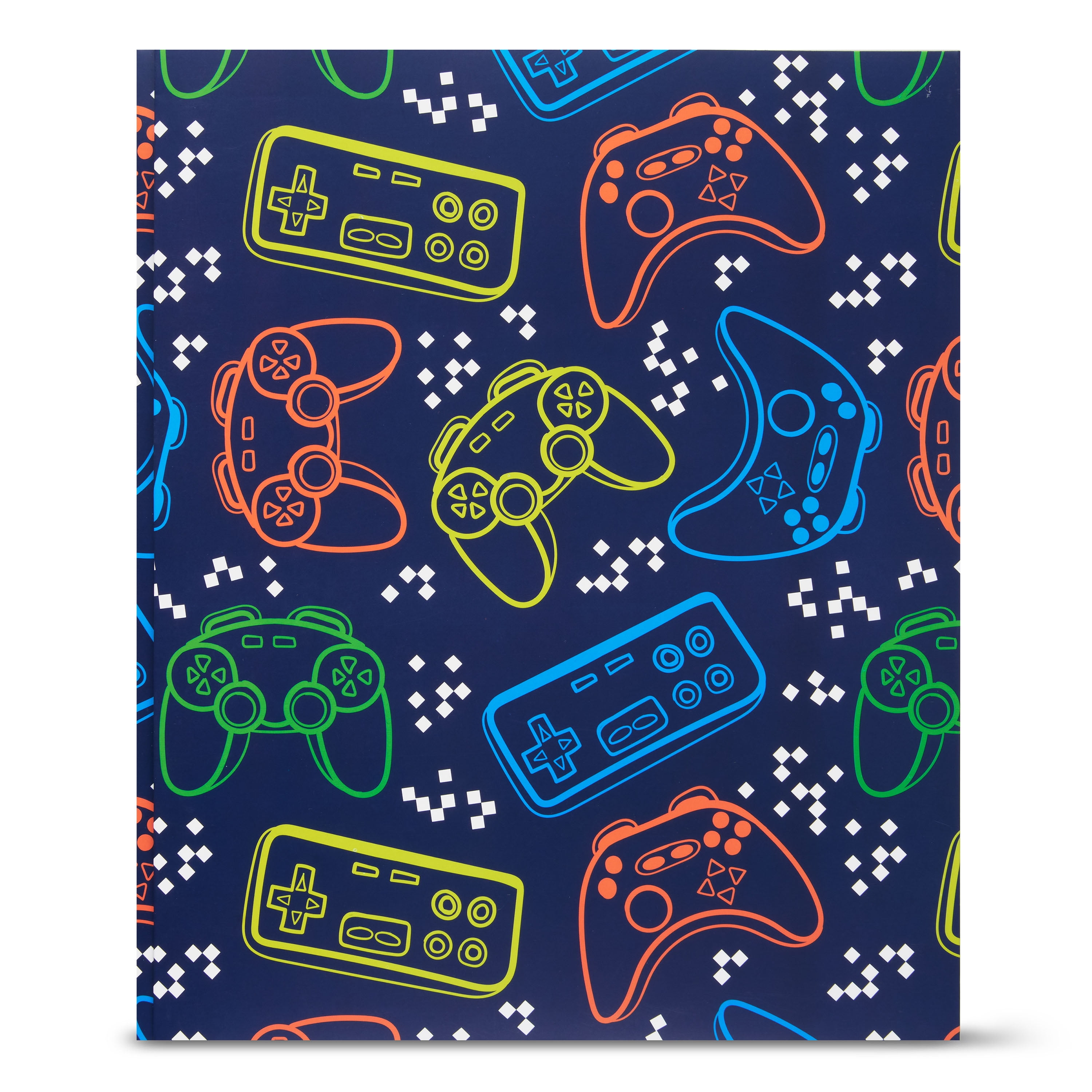 Pen+Gear 3-Prong Paper Fashion Folder with Pockets, Gamer