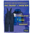 thumbnail image 2 of iXtreme Boys Snowsuit Set - 2 Piece Insulated Ski Jacket and Overall Snow Bibs for Boys (12M-7), 2 of 7