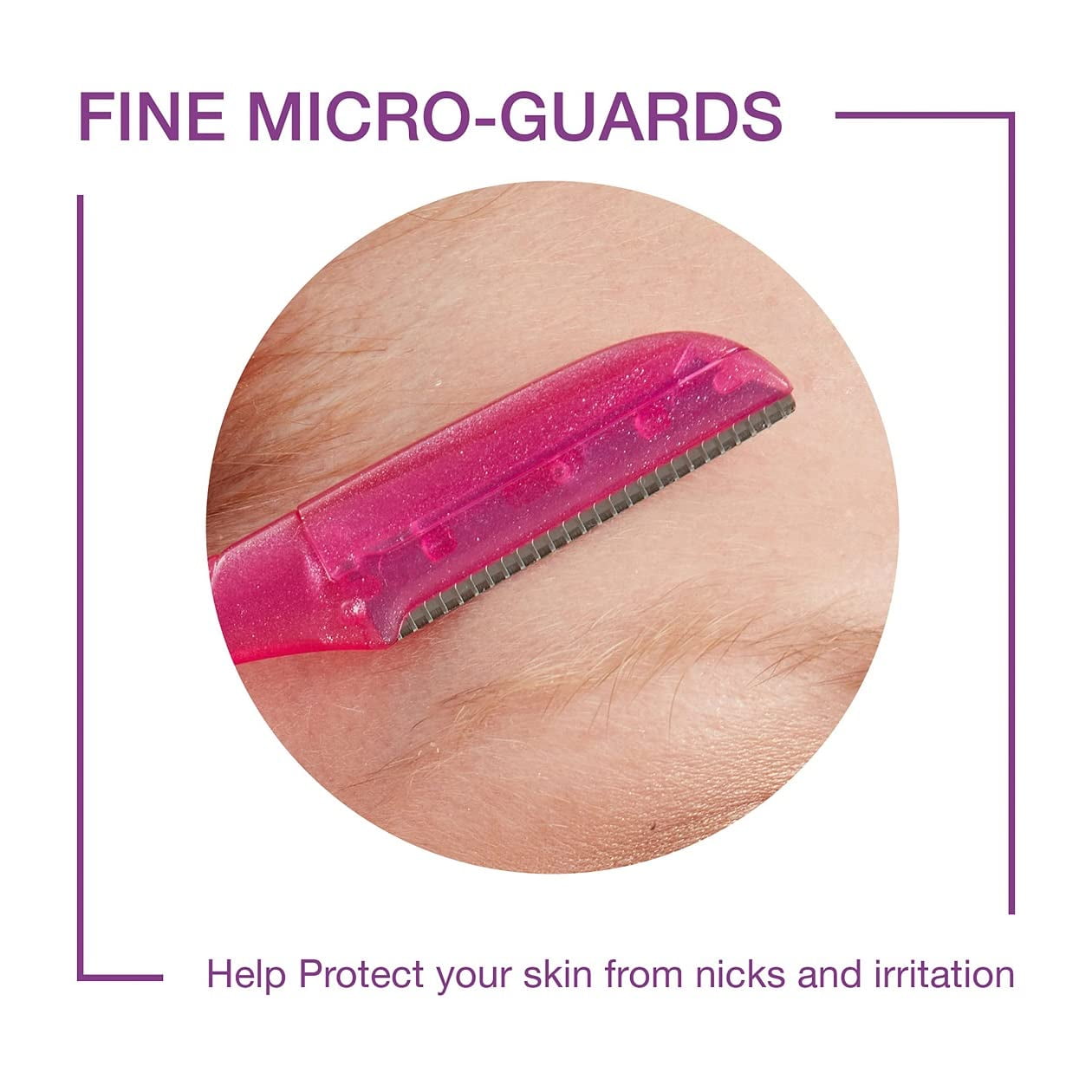 3-Pack Razors, Women's Facial Razors, Eyebrow Razors, Facial Shavers, Women's Facial Shavers, Peach Hair Removal for Eyebrows and Peach Hair