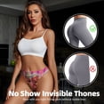 thumbnail image 4 of Thongs for Women - Happy Birthday No.104 No Show Seamless Womens Thongs Underwear, Soft Stretch G String Thongs for Women,Cuteness Ladies Thong Bikini Panties Briefs, 4 of 5