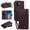 Dark Purple, variant on PU Leather Wallet Case for Samsung Galaxy S26 FE 5G 6.7",9-Card Holder, Zipper Bills Slot, Magnetic Shoulder Strap & Wristlet Cover,Black,For Galaxy S26 FE 5G